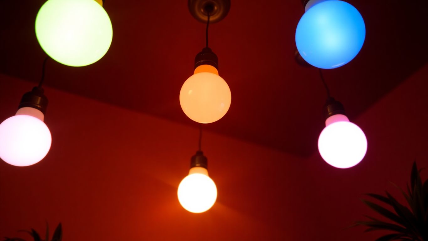 Slimme verlichting in een sfeervolle woonkamer.
